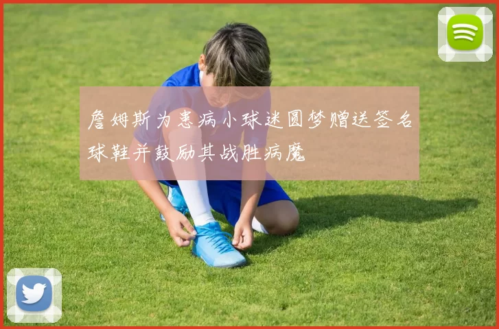 詹姆斯为患病小球迷圆梦赠送签名球鞋并鼓励其战胜病魔