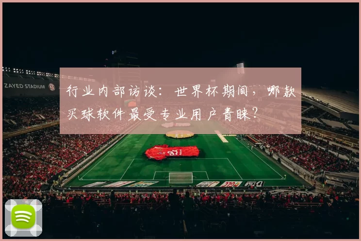行业内部访谈：世界杯期间，哪款买球软件最受专业用户青睐？