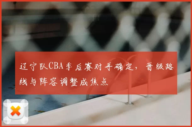 辽宁队CBA季后赛对手确定，晋级路线与阵容调整成焦点